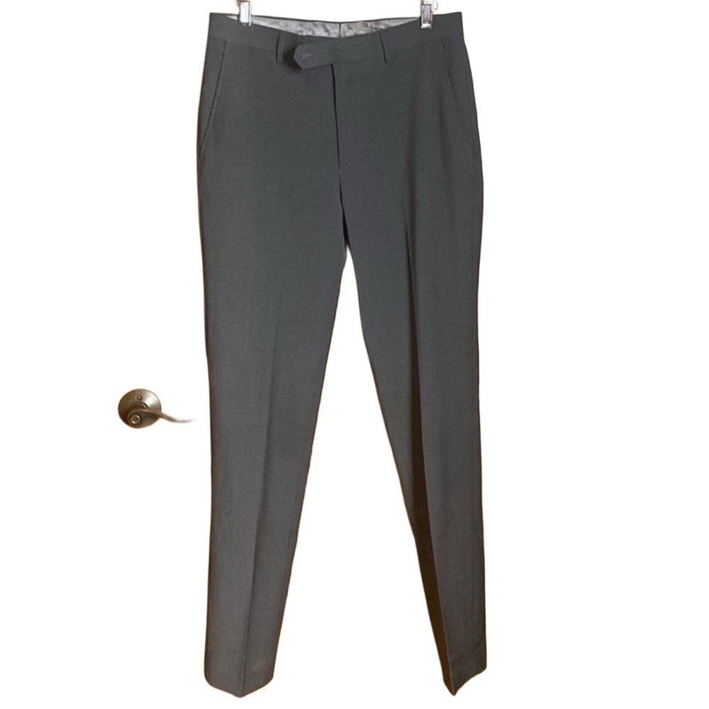 Bar lll Skinny fit 30x32 charcoal WOOL Blend Pockets flat front Men’s Pants